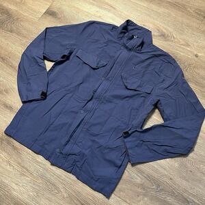 Nike Jacket Mens Size Medium Blue Utility Pocket Windbreaker Streetwear Gorpcore